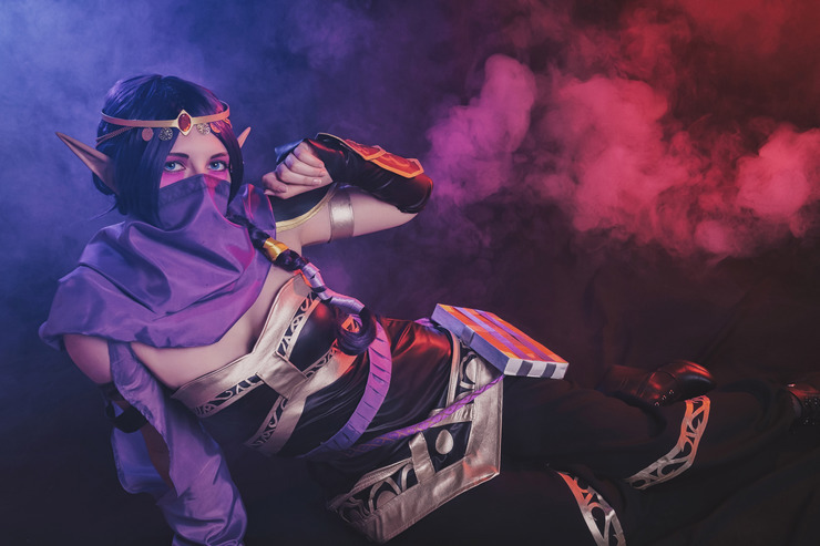 国外精美圣堂刺客cos秀